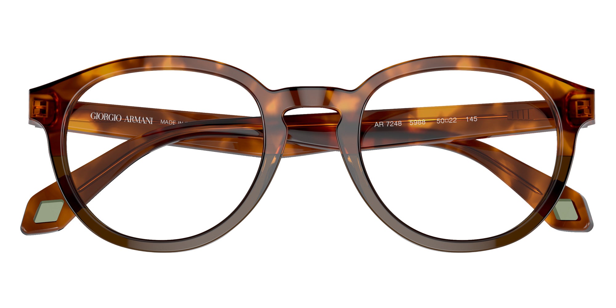 GIORGIO ARMANI AR7248 5988 50 - Havana Red/Opal Olive Green #id:ar72485988_s:100120