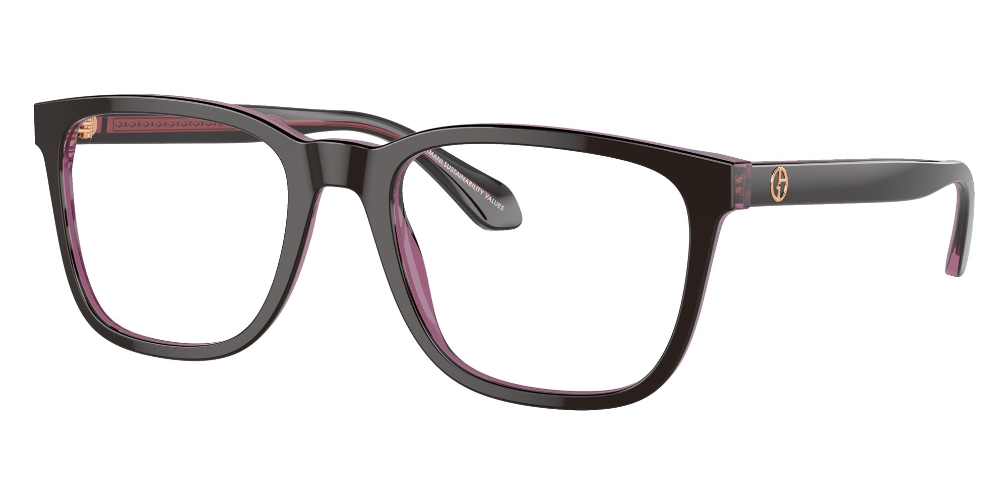 GIORGIO ARMANI AR7255 6088 55 - Top Brown/Transparent Pink #id:ar72556088_s:102105