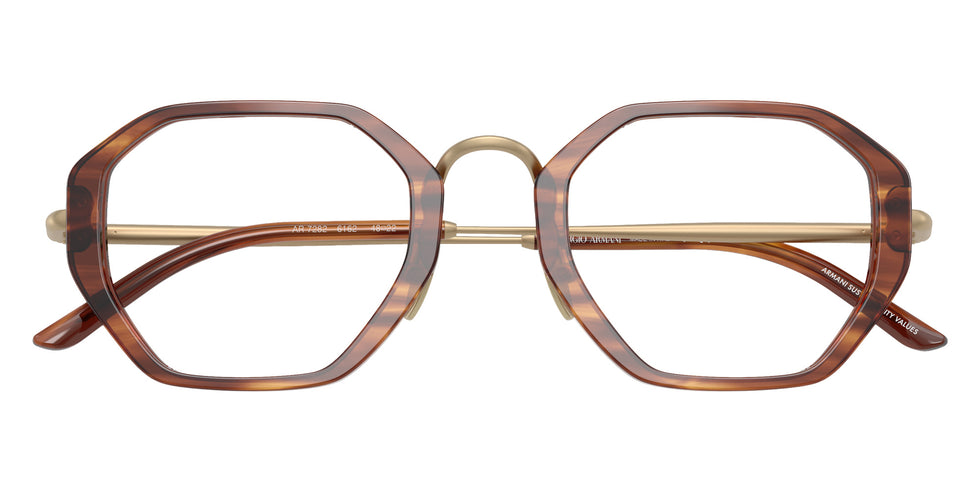 GIORGIO ARMANI AR7282 6162 48 - Striped Brown #id:ar72826162_s:100120