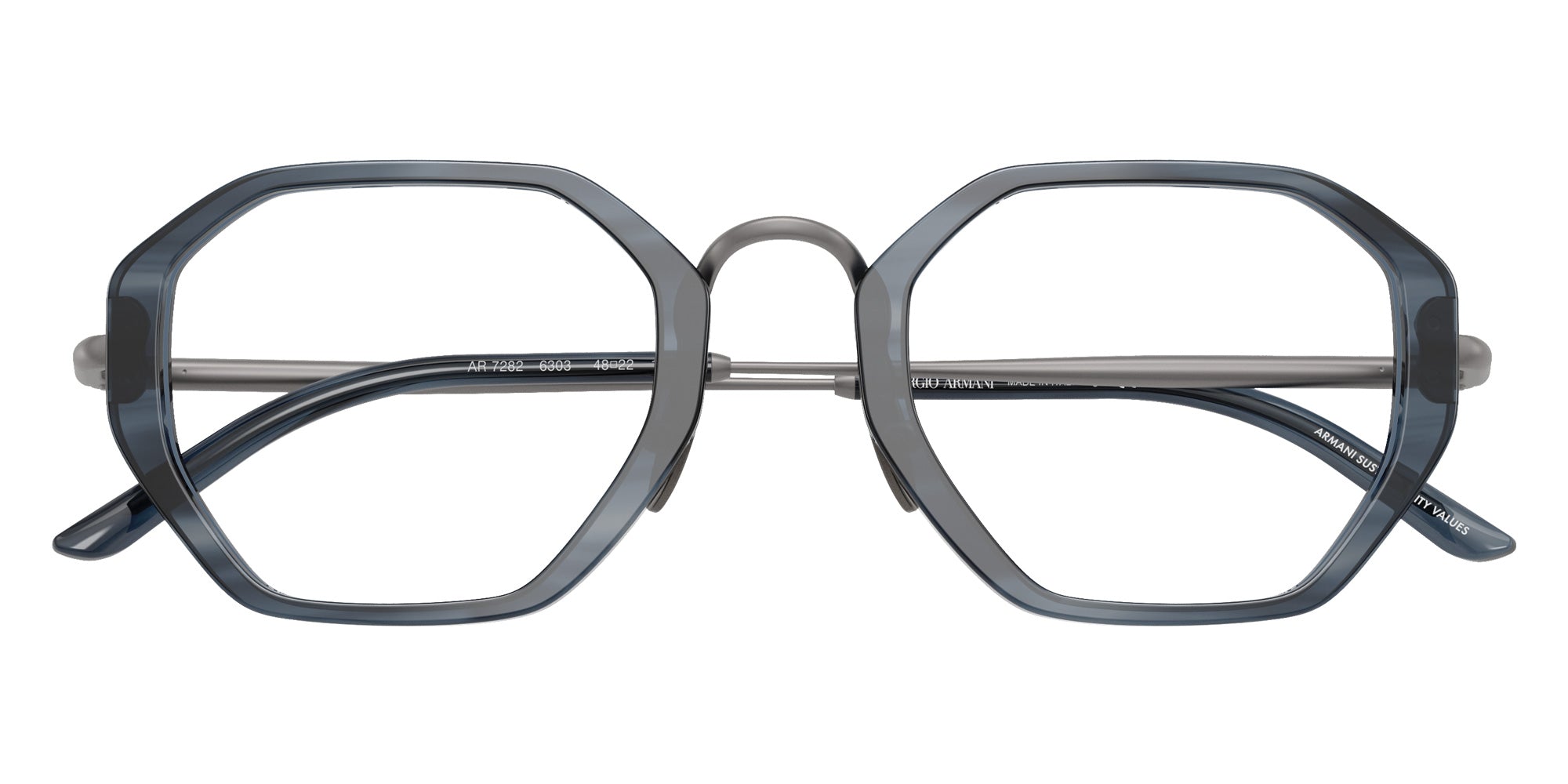 GIORGIO ARMANI AR7282 6303 48 - Striped Smoke #id:ar72826303_s:102120