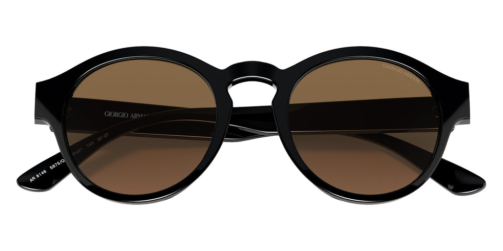GIORGIO ARMANI AR8146 5875Q4 50 - Black / Clear Gradient Brown Photo #id:ar81465875q4_s:100120
