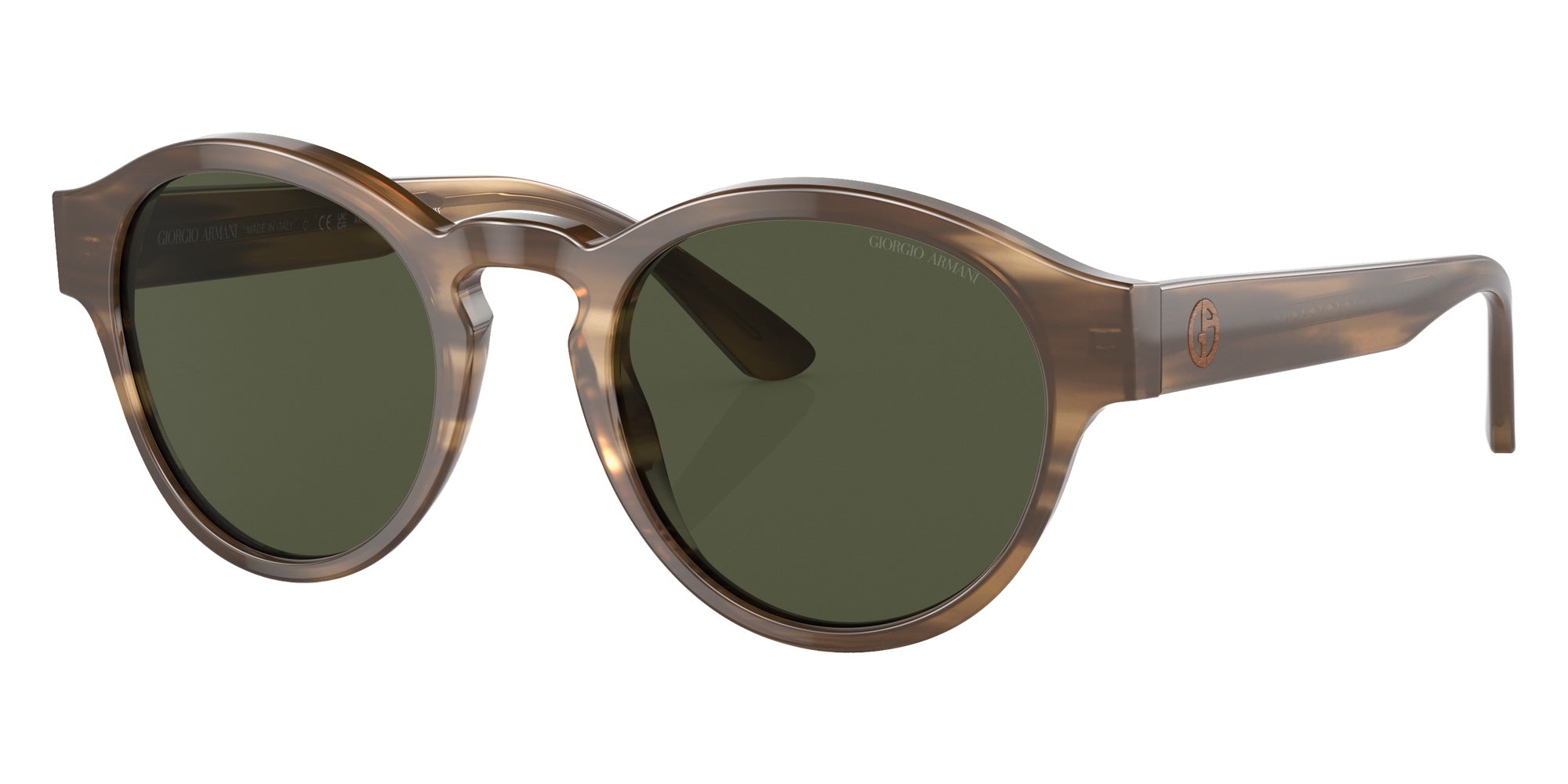 GIORGIO ARMANI AR8146 590058 50 - Striped Brown / Green #id:ar8146590058_s:102105