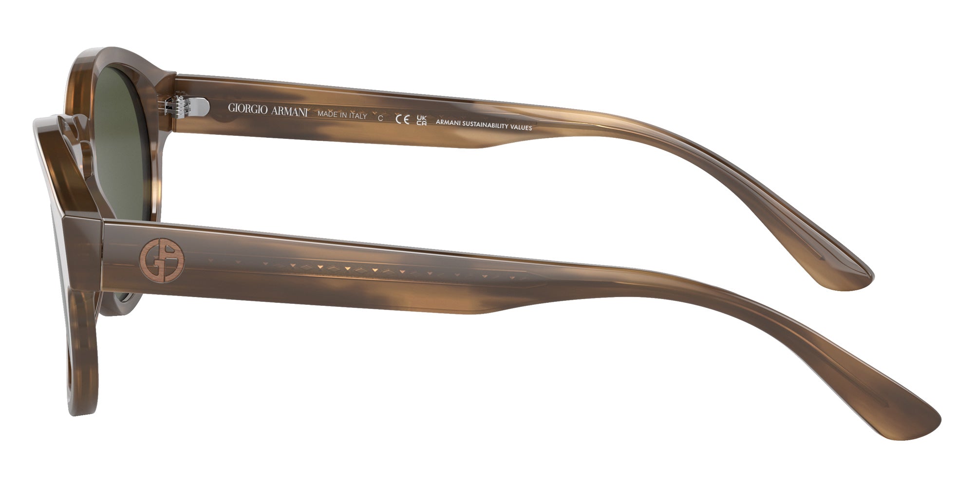 GIORGIO ARMANI AR8146 590058 50 - Striped Brown / Green #id:ar8146590058_s:102110