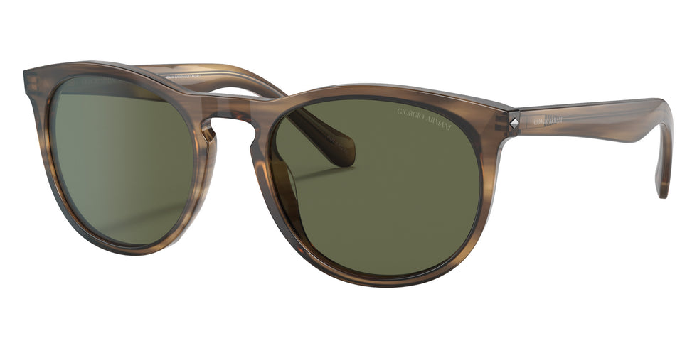 GIORGIO ARMANI AR8149 590058 54 - Striped Brown #id:ar8149590058_s:102105