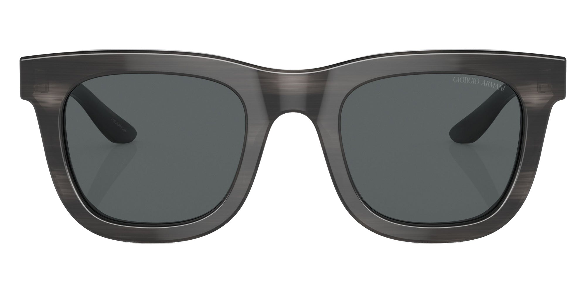 GIORGIO ARMANI AR8171 5964P2 49 - Striped Gray / Polarized Dark Gray #id:ar81715964p2_s:100100