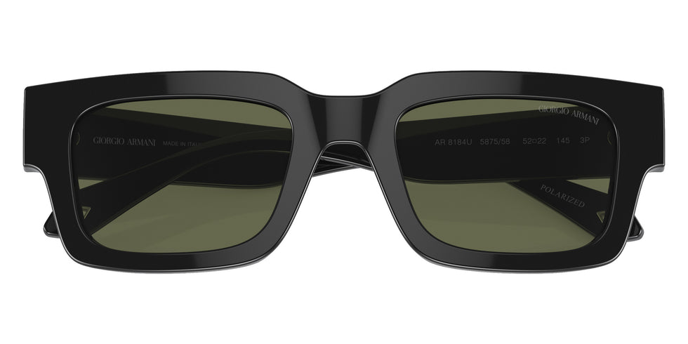 GIORGIO ARMANI AR8184U 587558 52 - Black / Polarized Green #id:ar8184u587558_s:100120