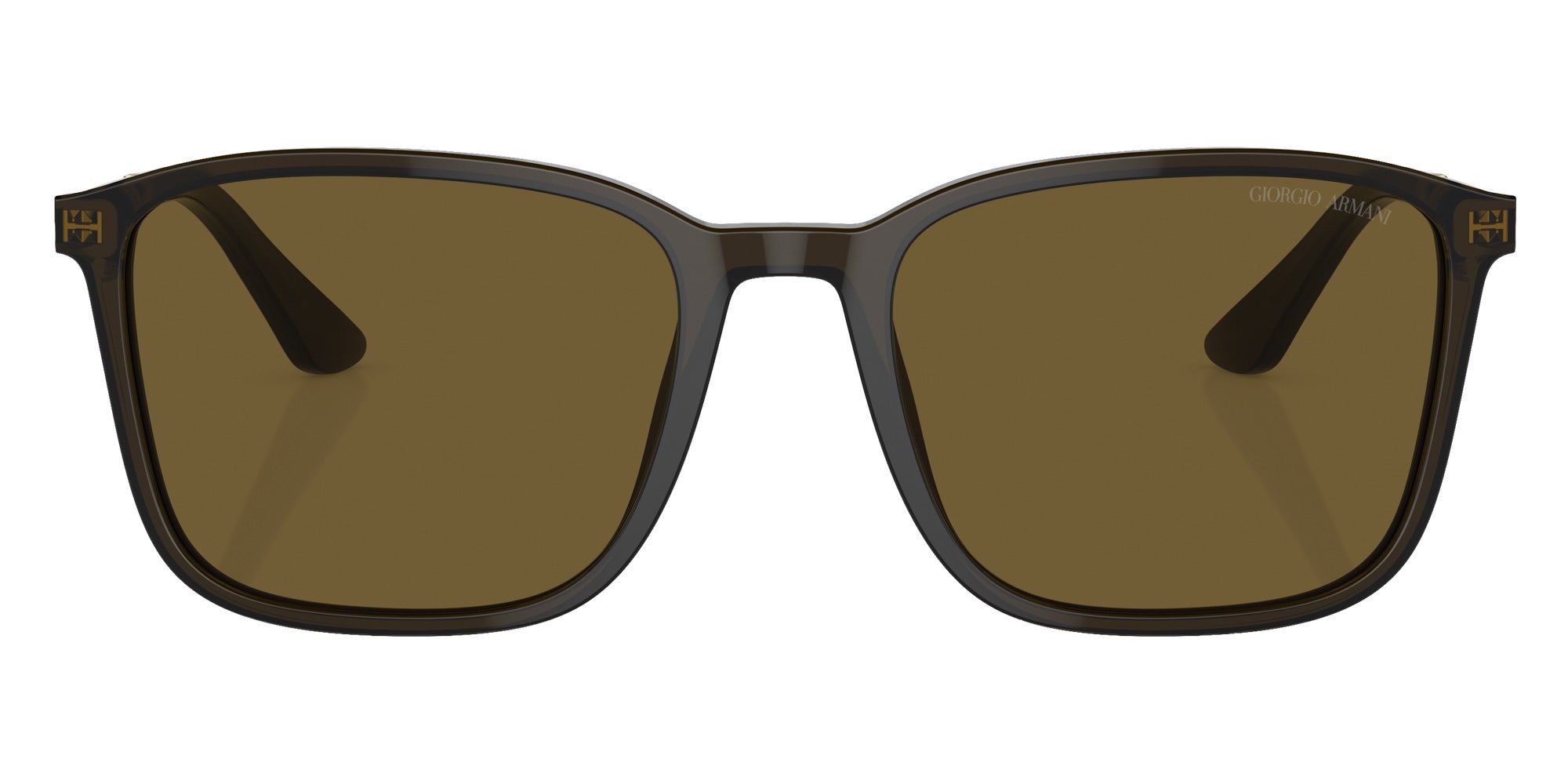 GIORGIO ARMANI AR8197 503073 55 - Transparent Olive Green / Dark Brown #id:ar8197503073_s:100100