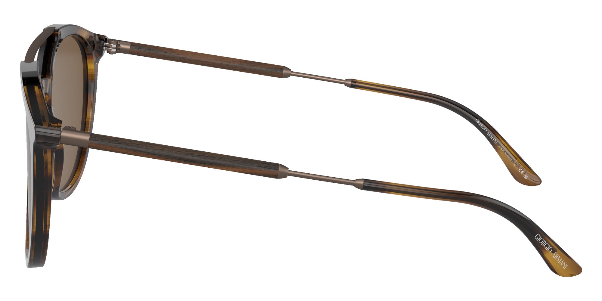 GIORGIO ARMANI AR8198 603773 54 - Striped Brown / Dark Brown #id:ar8198603773_s:100110