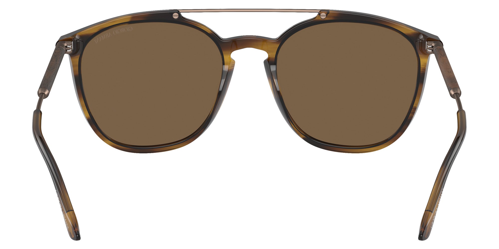 GIORGIO ARMANI AR8198 603773 54 - Striped Brown / Dark Brown #id:ar8198603773_s:100115