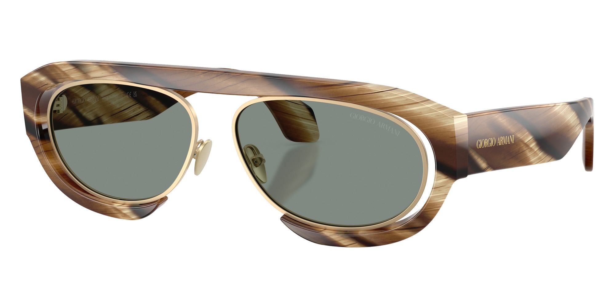 GIORGIO ARMANI AR8239 6065/1 57 - Horn Brown / Gray #id:ar823960651_s:100105