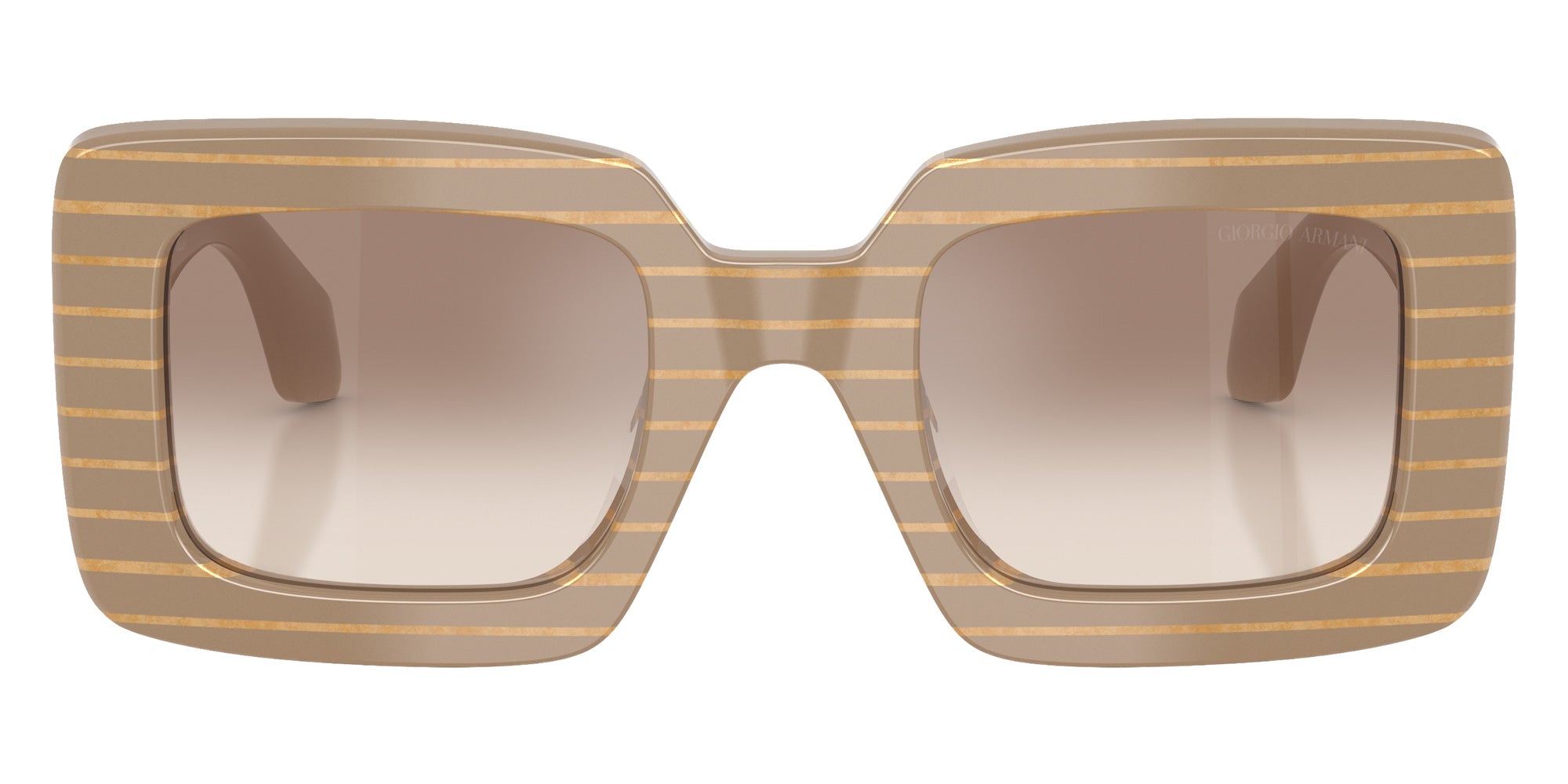 GIORGIO ARMANI AR8241U 631094 48 - Striped Beige/Gold Block / Gradient Brown Mirrored Silver #id:ar8241u631094_s:102100