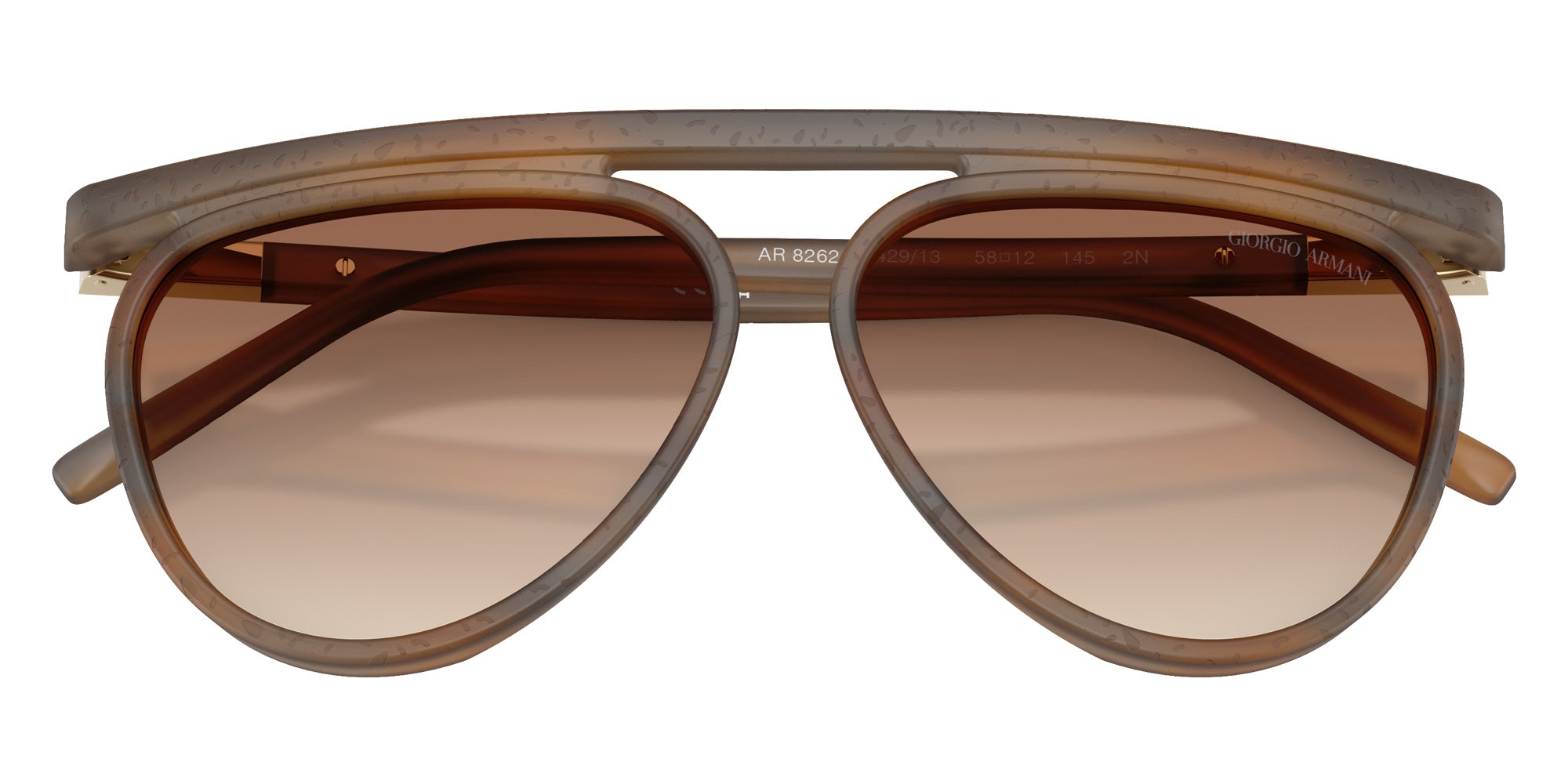 GIORGIO ARMANI AR8262 642913 58 - Matte Striped Brown #id:ar8262642913_s:102100