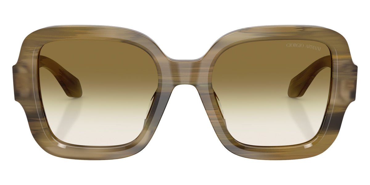 GIORGIO ARMANI AR8268U 64808E 51 - Striped Green / Clear Gradient Dark Green #id:ar8268u64808e_s:106100