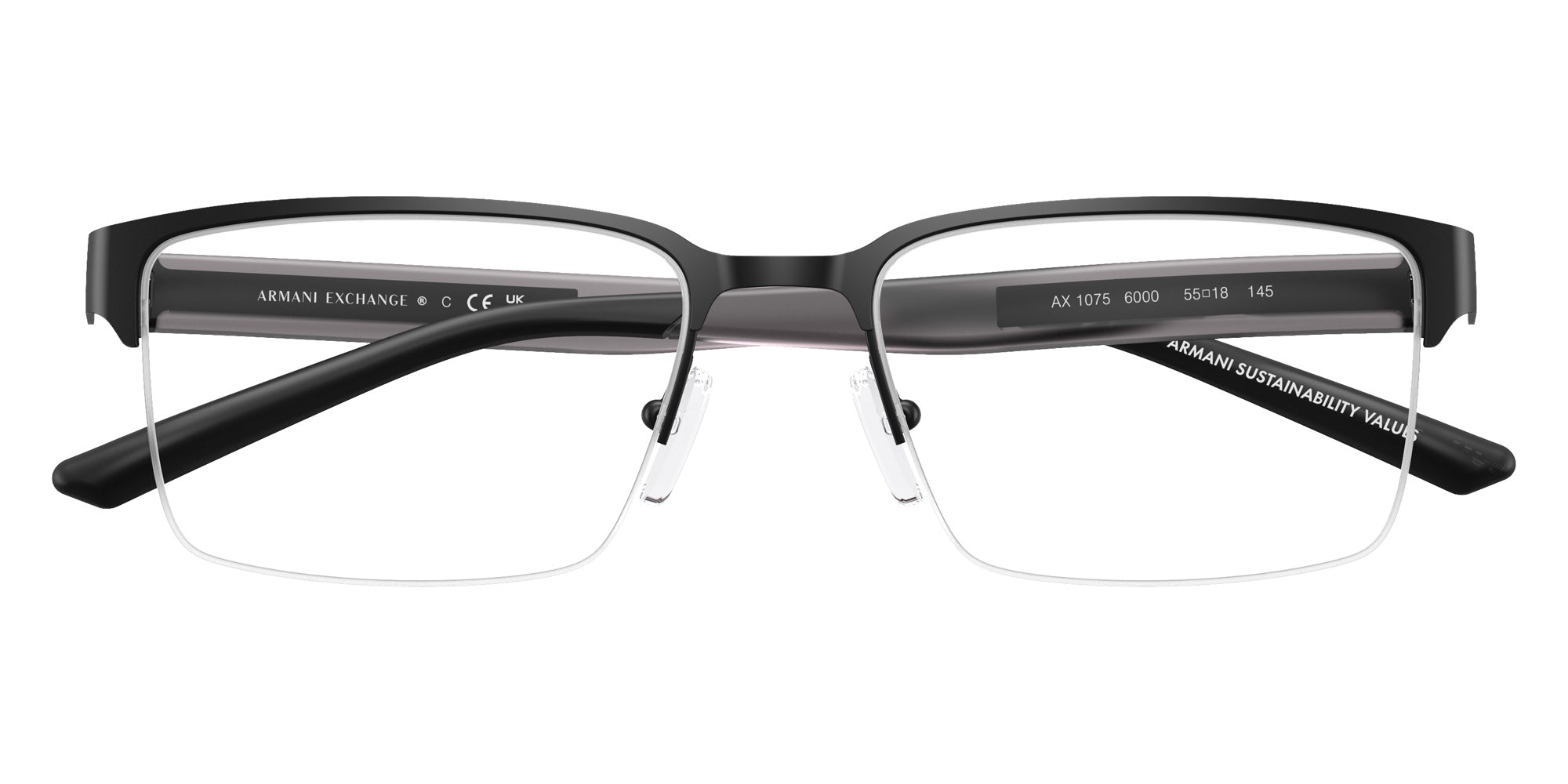 ARMANI EXCHANGE AX1075 6000 55 - Matte Black #id:ax10756000_s:100100