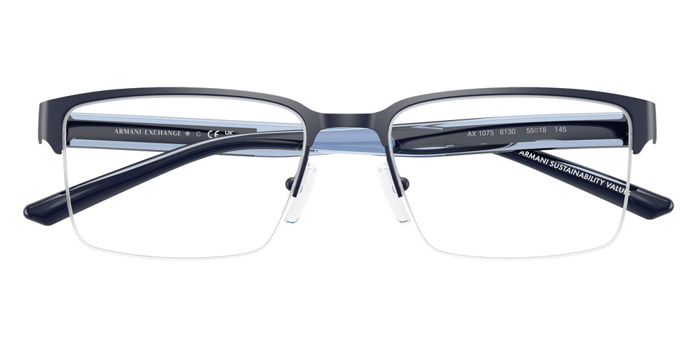 ARMANI EXCHANGE AX1075 6130 55 - Matte Blue #id:ax10756130_s:104100