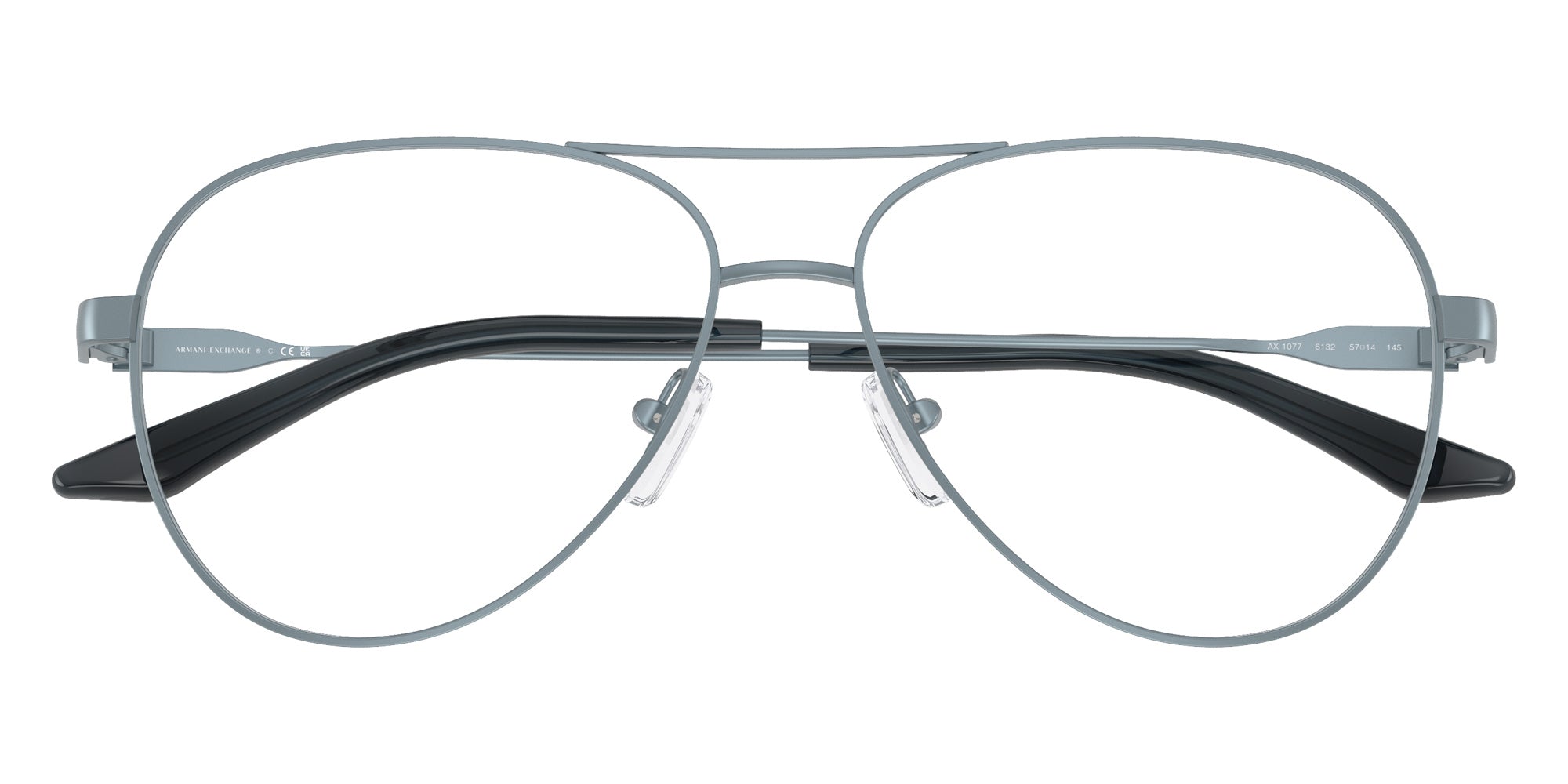 ARMANI EXCHANGE AX1077 6132 57 - Metalized Matte Blue #id:ax10776132_s:104100