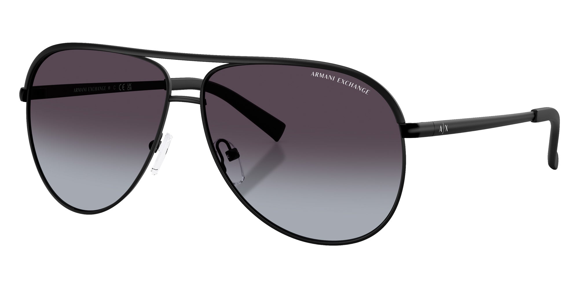 ARMANI EXCHANGE AX2002 60008G 61 - Matte Black / Gray Gradient #id:ax200260008g_s:100105