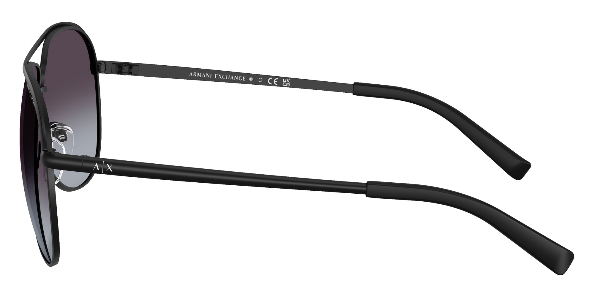 ARMANI EXCHANGE AX2002 60008G 61 - Matte Black / Gray Gradient #id:ax200260008g_s:100110