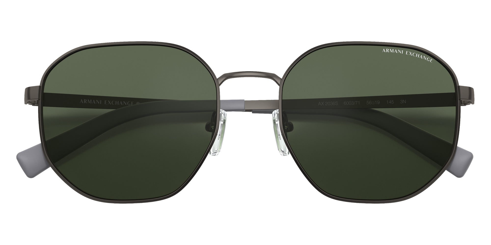 ARMANI EXCHANGE AX2036S 600371 56 - Matte Gunmetal / Green #id:ax2036s600371_s:100120
