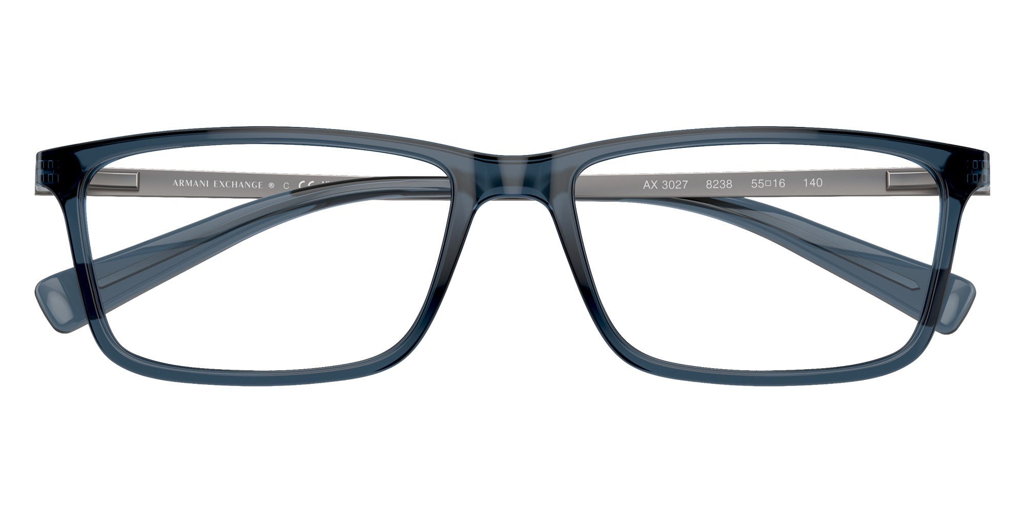 ARMANI EXCHANGE AX3027 8238 55 - Transparent Blue #id:ax30278238_s:102120