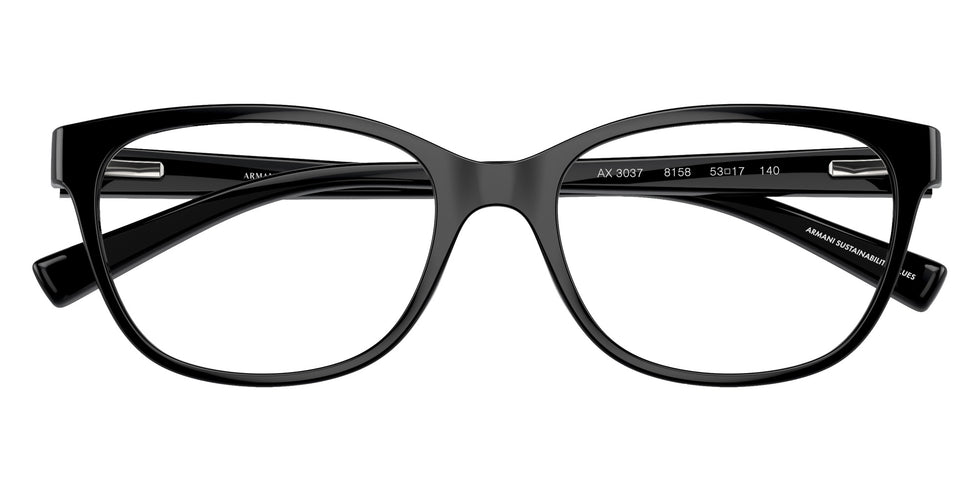 ARMANI EXCHANGE AX3037 8158 53 - Shiny Black #id:ax30378158_s:102120