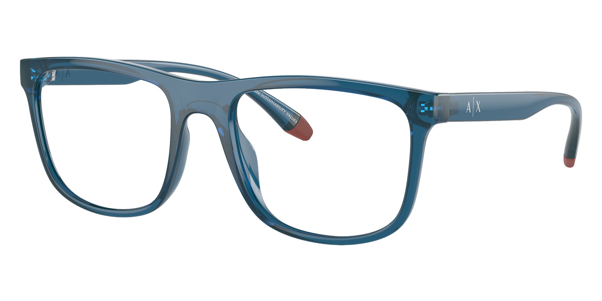 ARMANI EXCHANGE AX3101U 8187 55 - Shiny Transparent Blue #id:ax3101u8187_s:100105