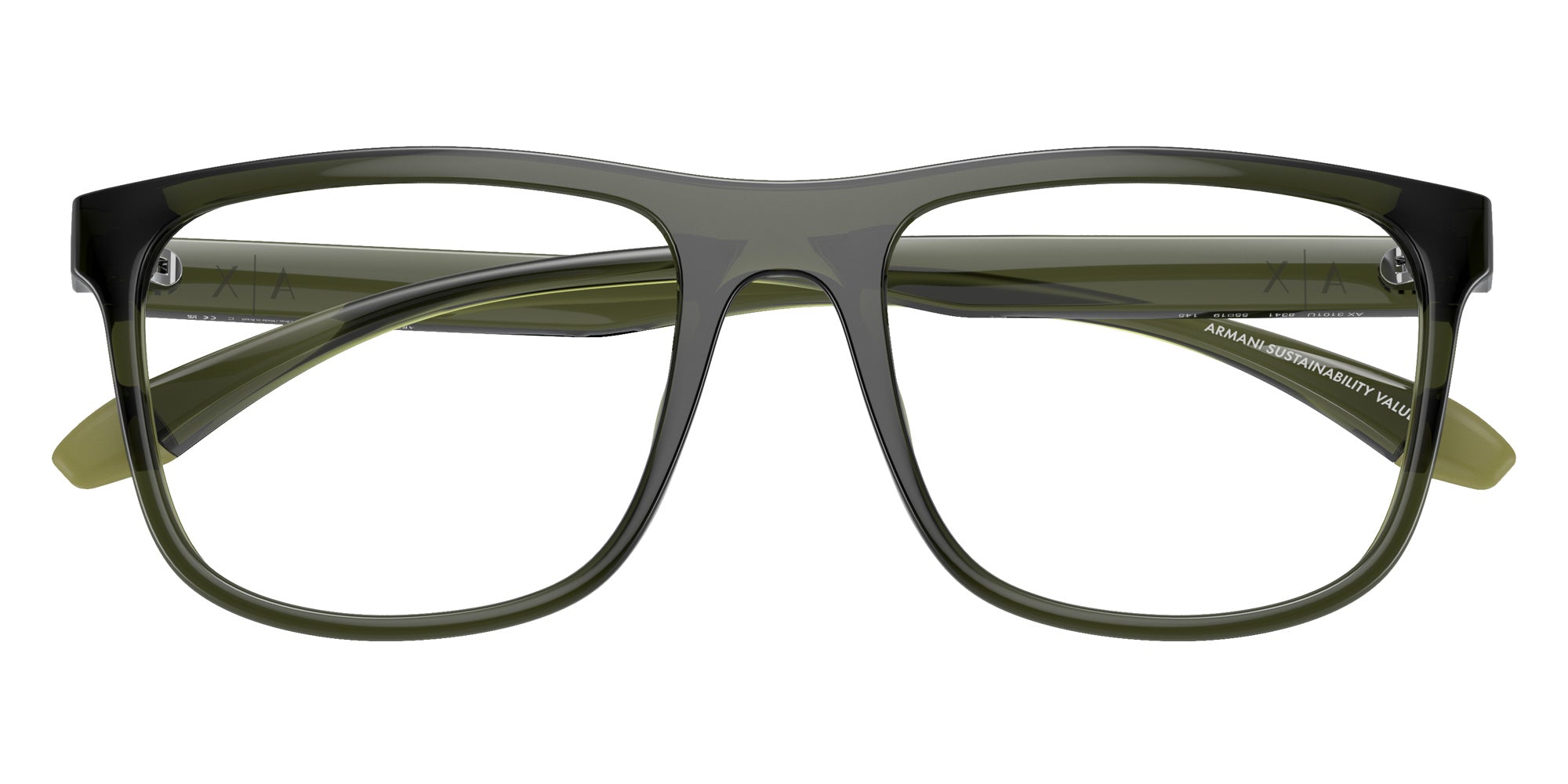 ARMANI EXCHANGE AX3101U 8341 55 - Shiny Transparent Green #id:ax3101u8341_s:102120