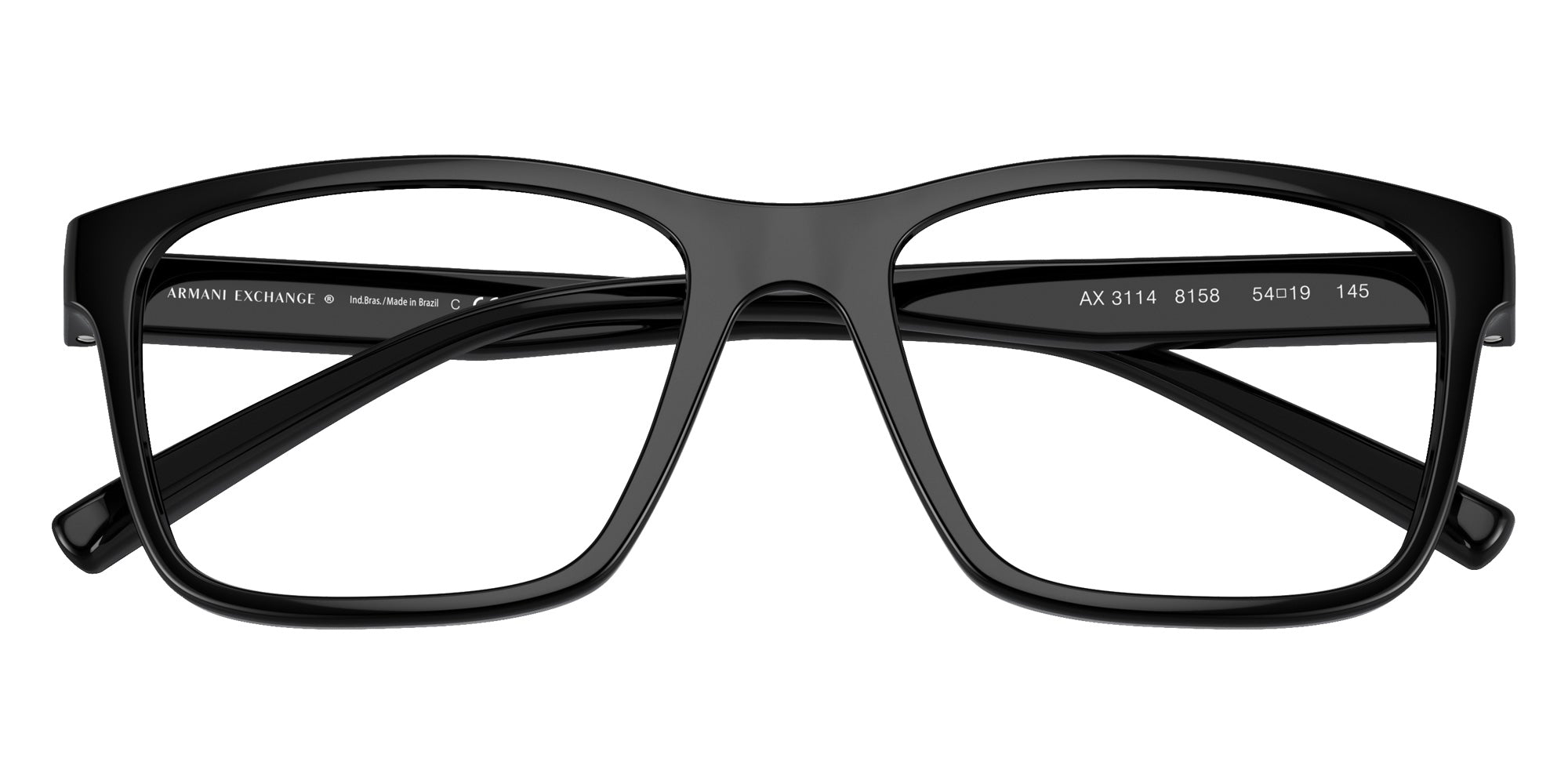 ARMANI EXCHANGE AX3114 8158 54 - Shiny Black #id:ax31148158_s:100120