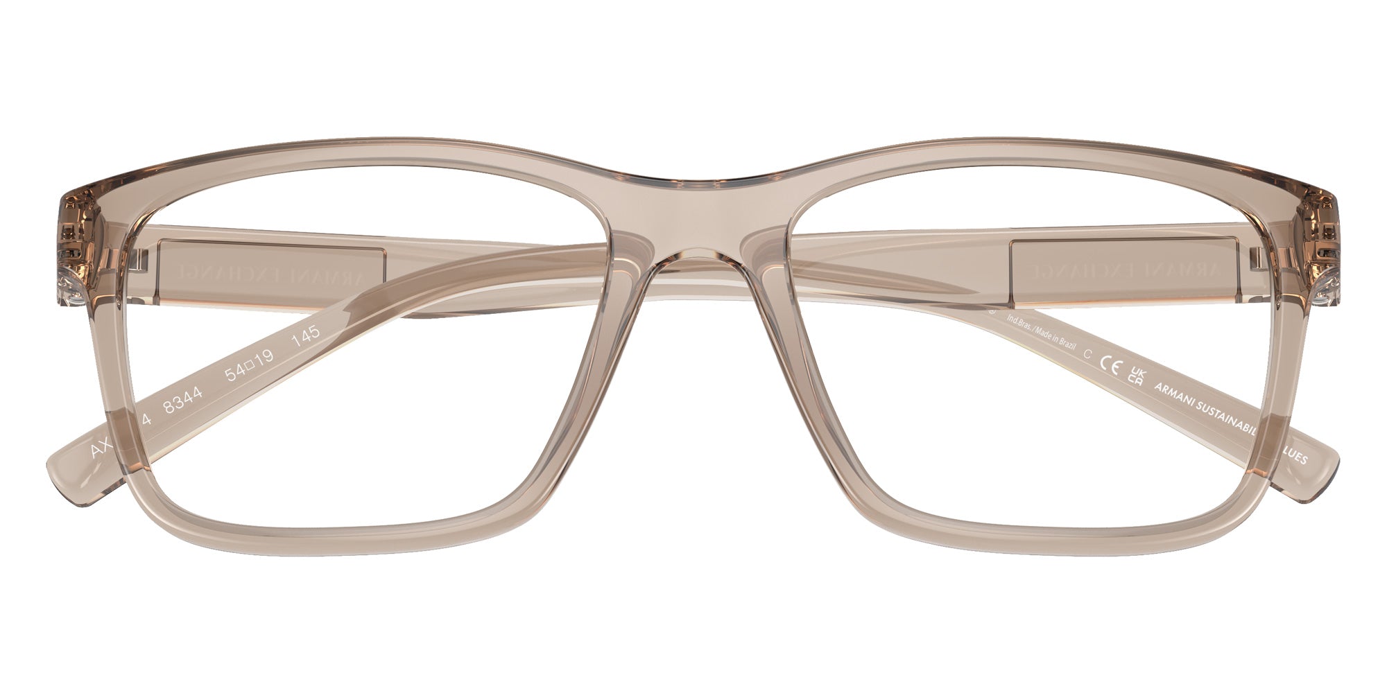 ARMANI EXCHANGE AX3114 8344 54 - Shiny Transparent Brown #id:ax31148344_s:100100
