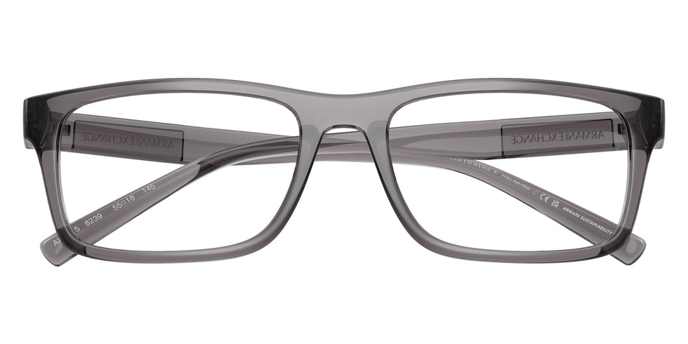 ARMANI EXCHANGE AX3115 8239 55 - Shiny Transparent Gray #id:ax31158239_s:102120