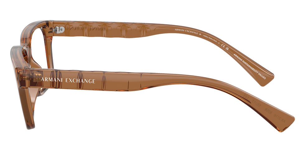 ARMANI EXCHANGE AX3116 8358 55 - Shiny Transparent Brown #id:ax31168358_s:102110
