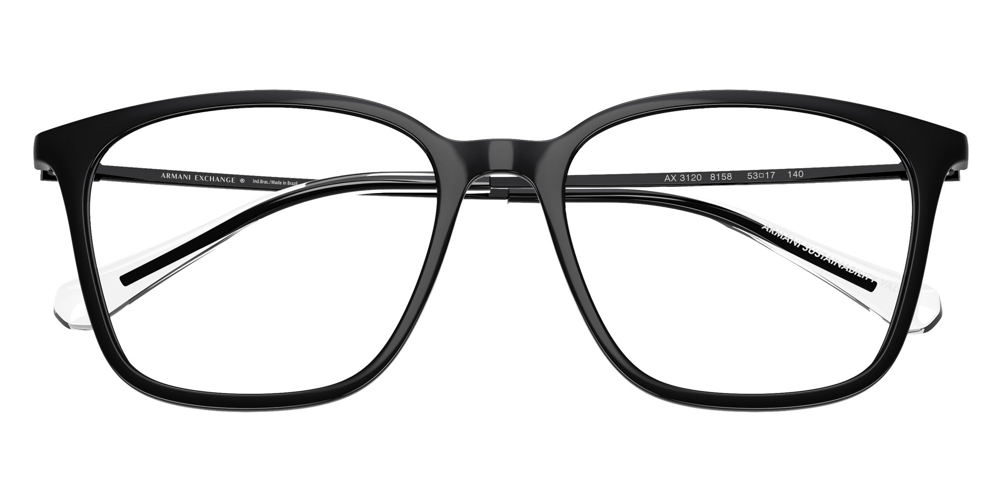 ARMANI EXCHANGE AX3120 8158 53 - Shiny Black #id:ax31208158_s:100120