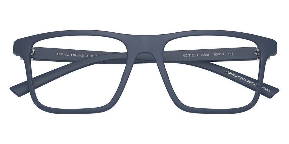ARMANI EXCHANGE AX3136U 8399 55 - Matte Blue #id:ax3136u8399_s:104100
