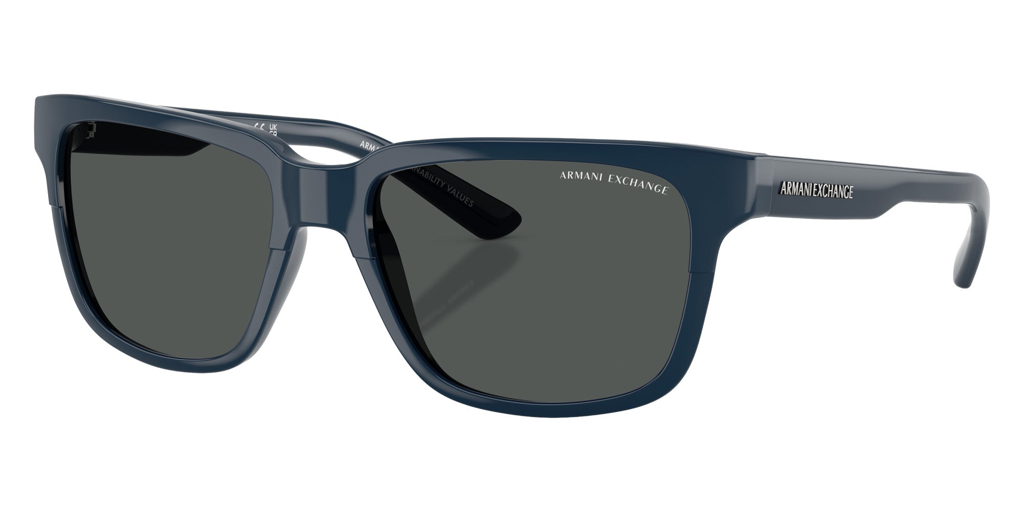 ARMANI EXCHANGE AX4026S 840087 56 - Shiny Navy Blue / Smoke #id:ax4026s840087_s:100105