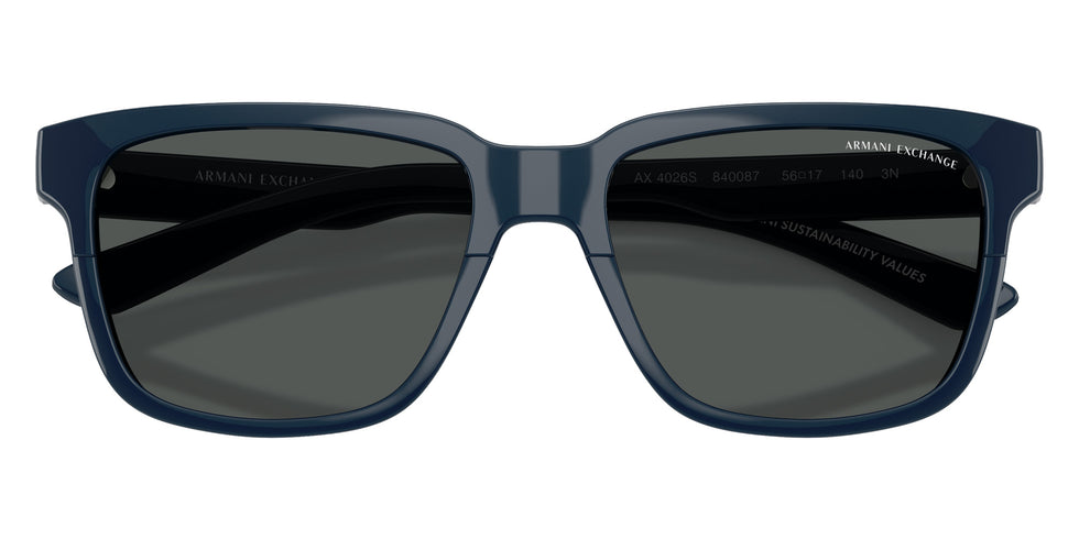 ARMANI EXCHANGE AX4026S 840087 56 - Shiny Navy Blue / Smoke #id:ax4026s840087_s:100120