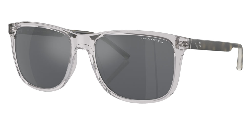 ARMANI EXCHANGE AX4070S 82396G 57 - Shiny Gray / Mirrored Black #id:ax4070s82396g_s:100105