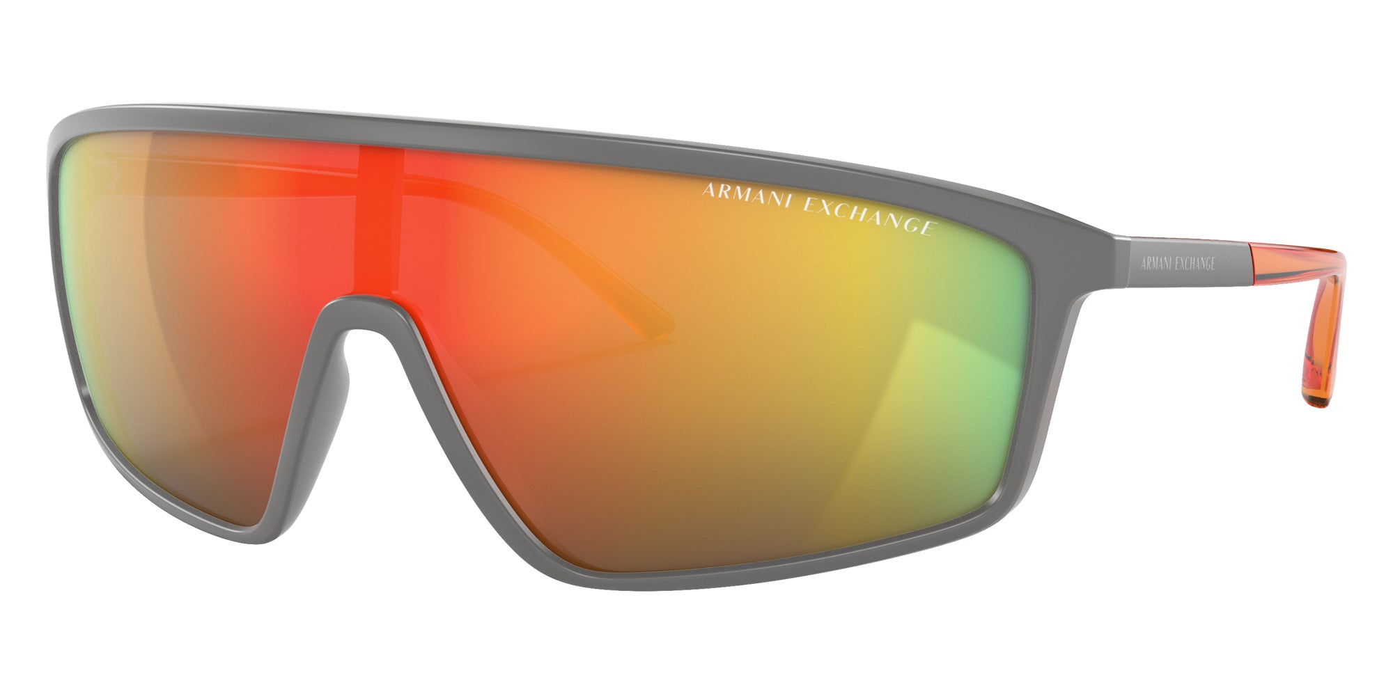 ARMANI EXCHANGE AX4119S 81806Q 137 - Matte Gray / Dark Violet Mirrored Red #id:ax4119s81806q_s:100105