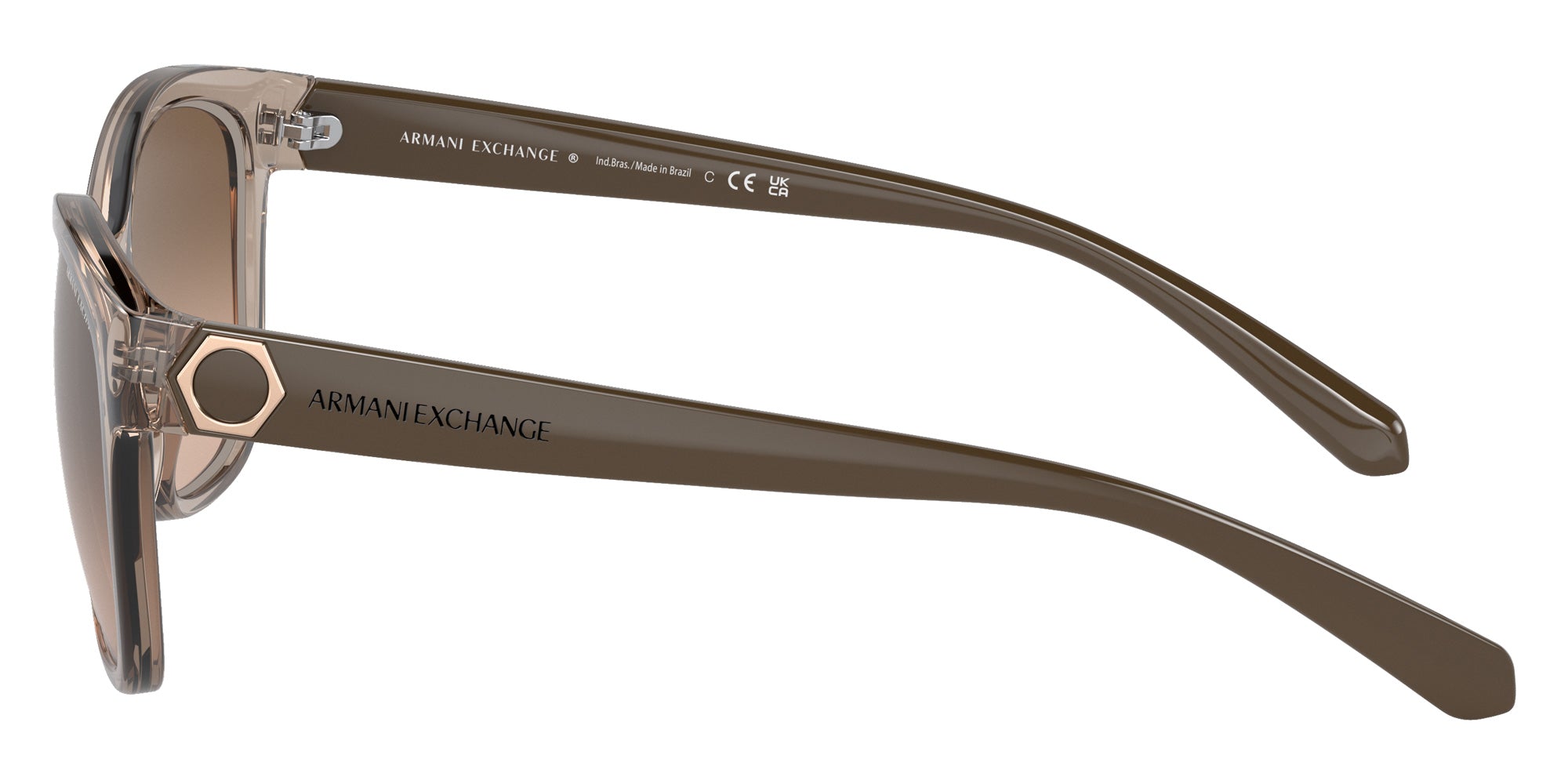 ARMANI EXCHANGE AX4127S 82408Z 54 - Brown / Brown Mirrored Silver Gradient #id:ax4127s82408z_s:100110