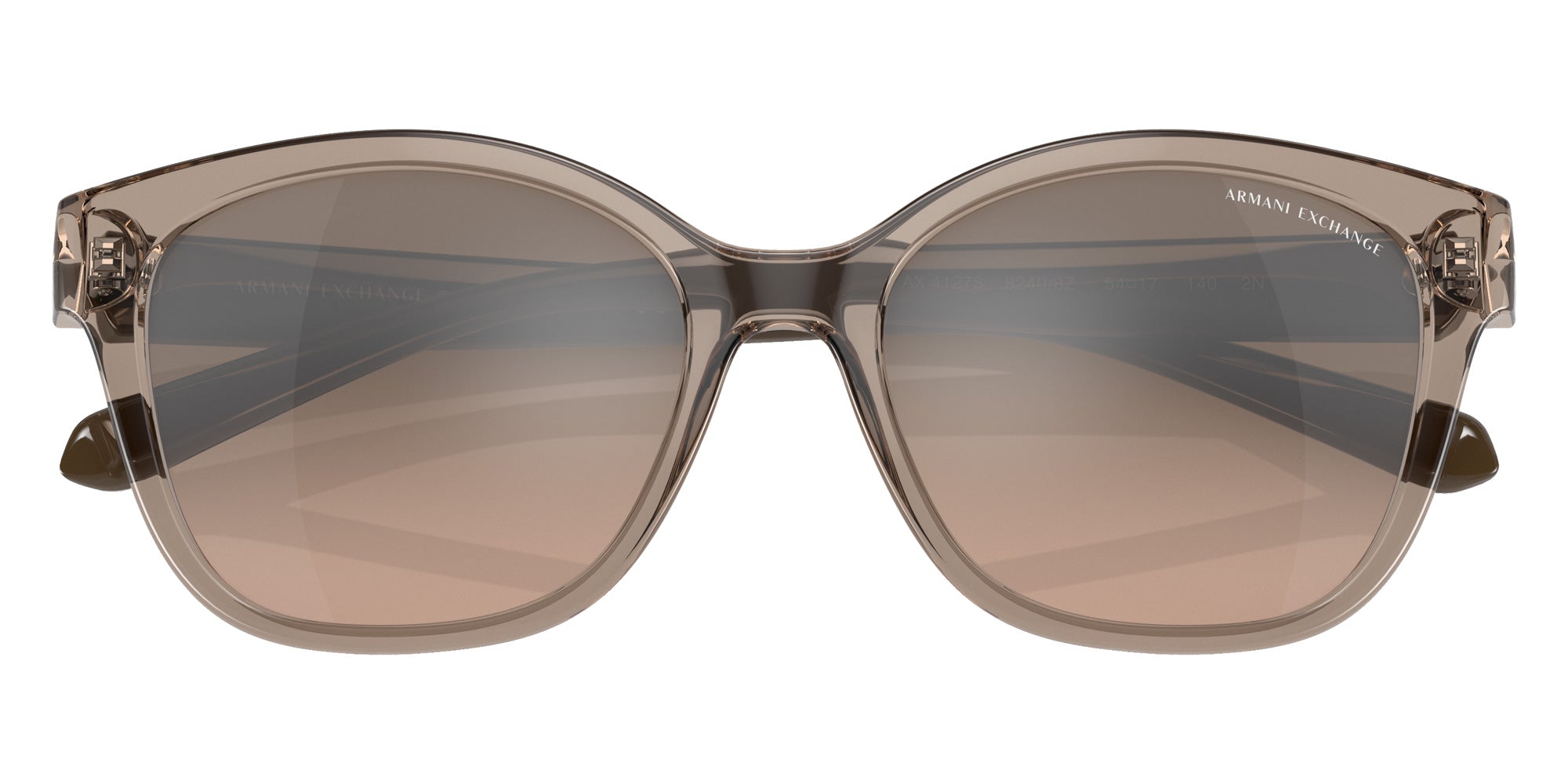 ARMANI EXCHANGE AX4127S 82408Z 54 - Brown / Brown Mirrored Silver Gradient #id:ax4127s82408z_s:100120