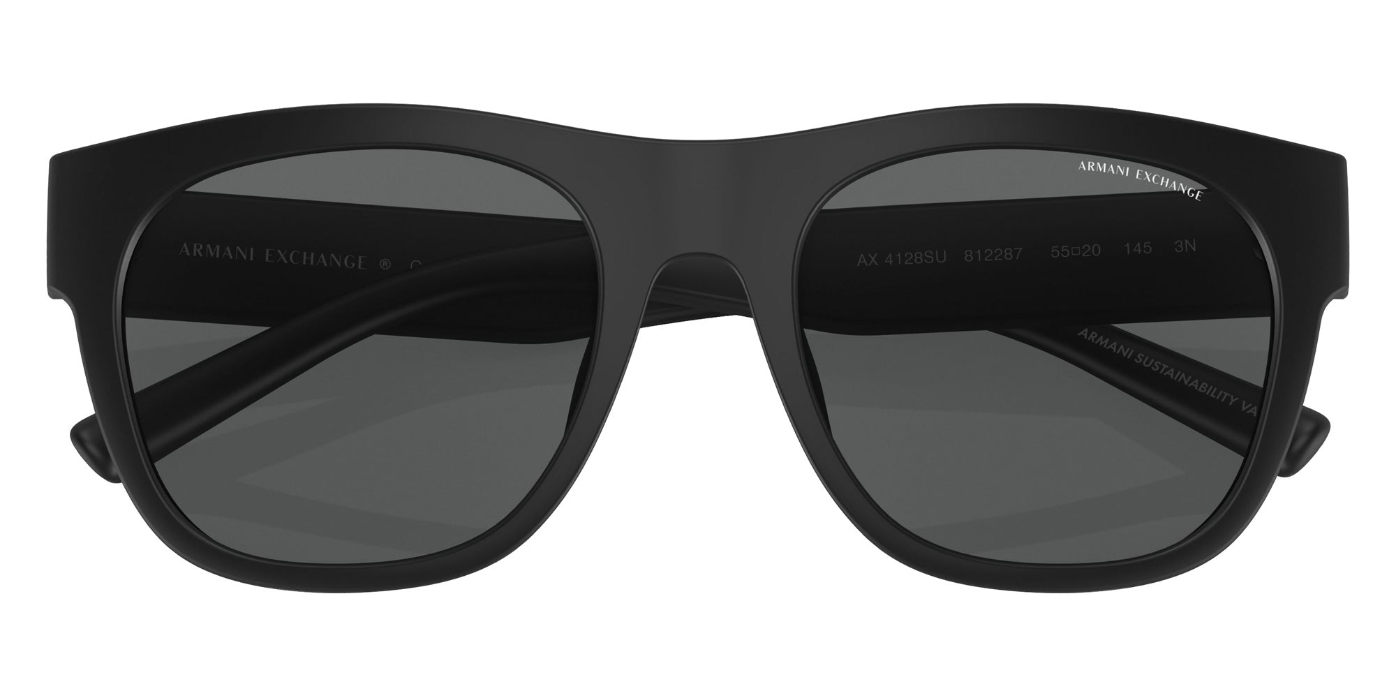 ARMANI EXCHANGE AX4128SU 812287 55 - Matte Black / Dark Gray #id:ax4128su812287_s:100120