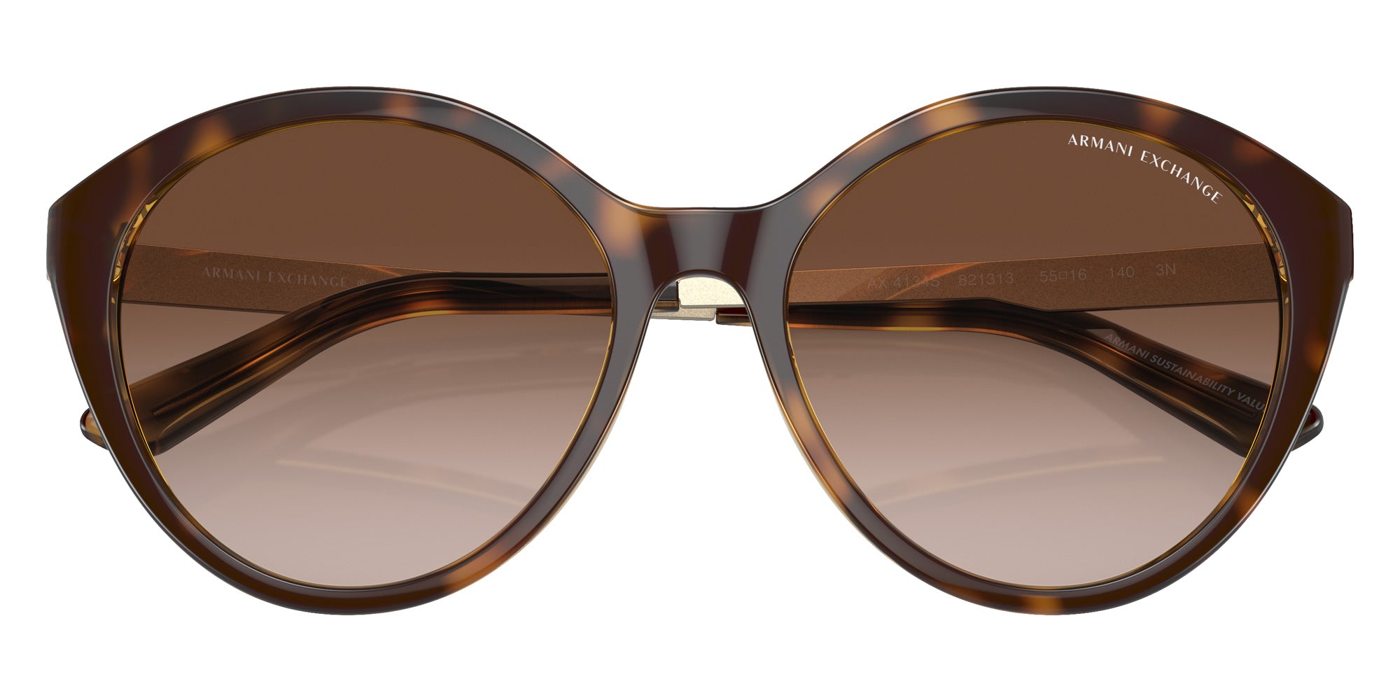 ARMANI EXCHANGE AX4134S 821313 55 - Shiny Havana #id:ax4134s821313_s:100120