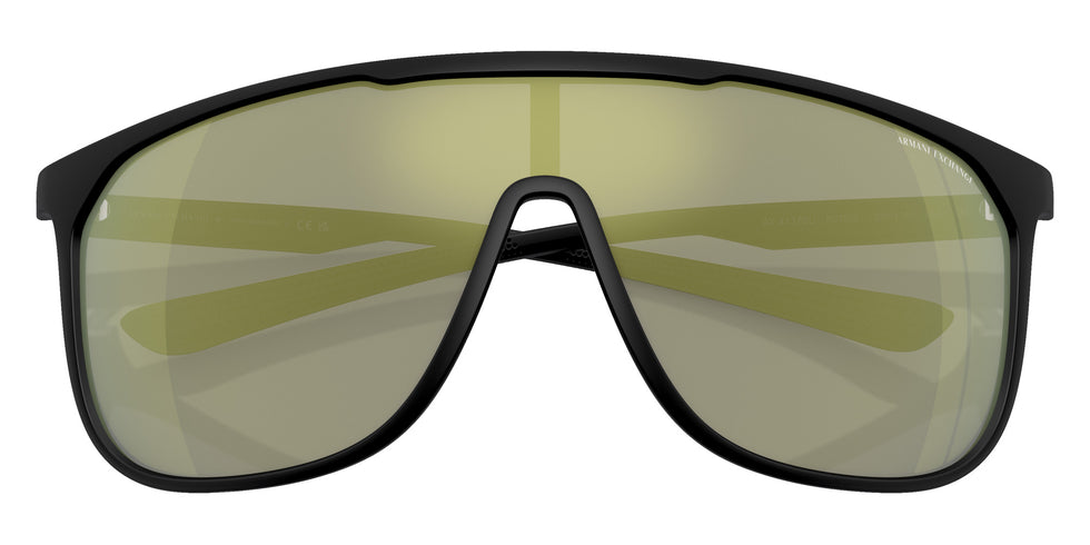 ARMANI EXCHANGE AX4137SU 8078/2 135 - Matte Black / Mirrored Green #id:ax4137su80782_s:100120