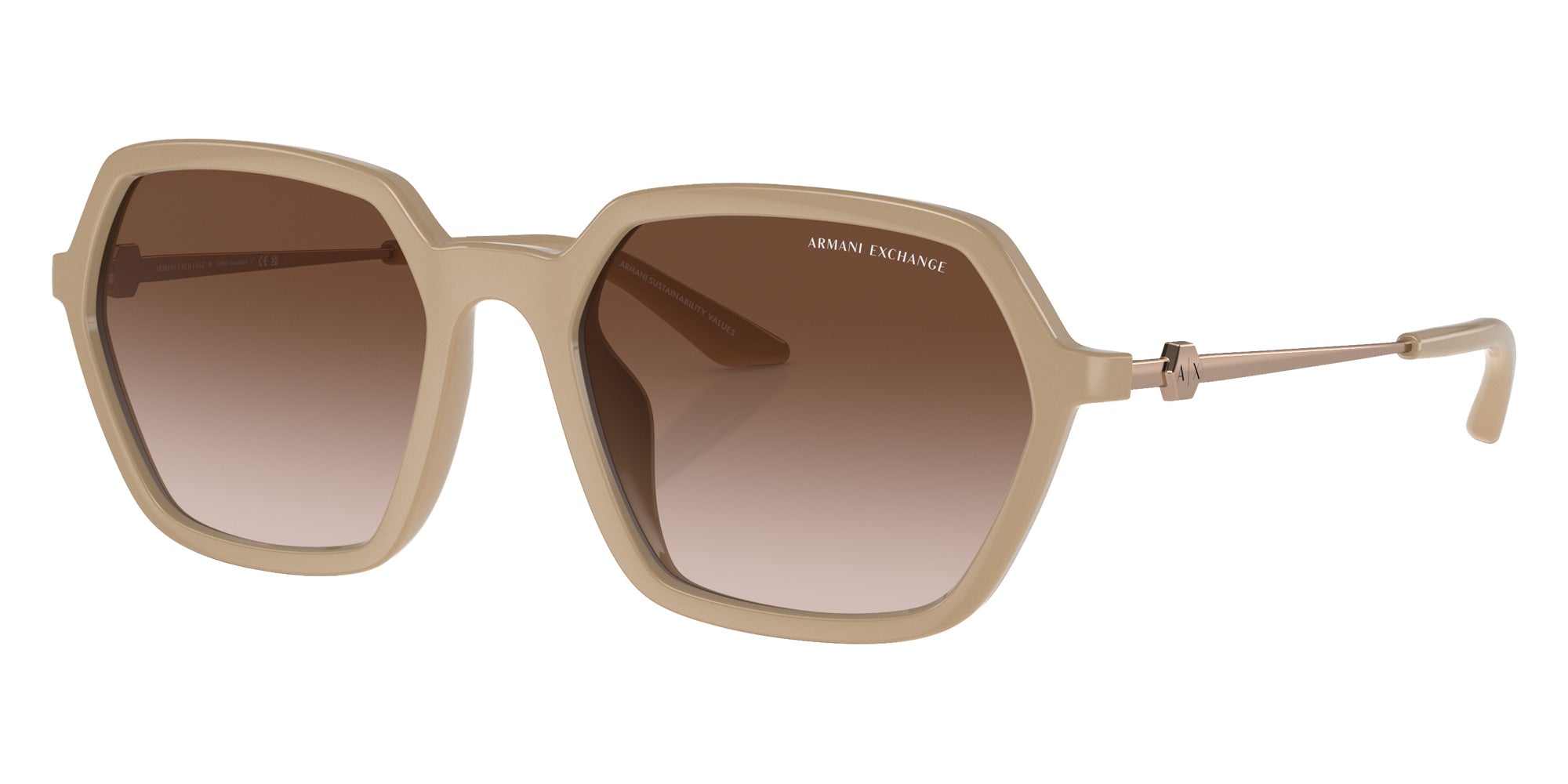 ARMANI EXCHANGE AX4139SU 834213 52 - Shiny Tundra / Gradient Brown #id:ax4139su834213_s:100105