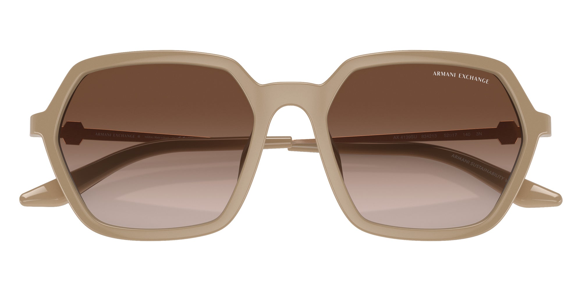 ARMANI EXCHANGE AX4139SU 834213 52 - Shiny Tundra / Gradient Brown #id:ax4139su834213_s:100120