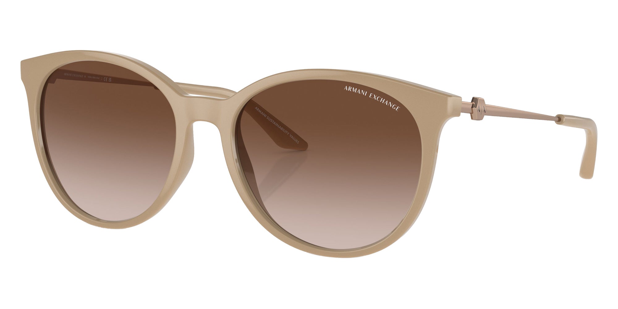 ARMANI EXCHANGE AX4140SF 834213 56 - Shiny Tundra / Gradient Brown #id:ax4140sf834213_s:100105