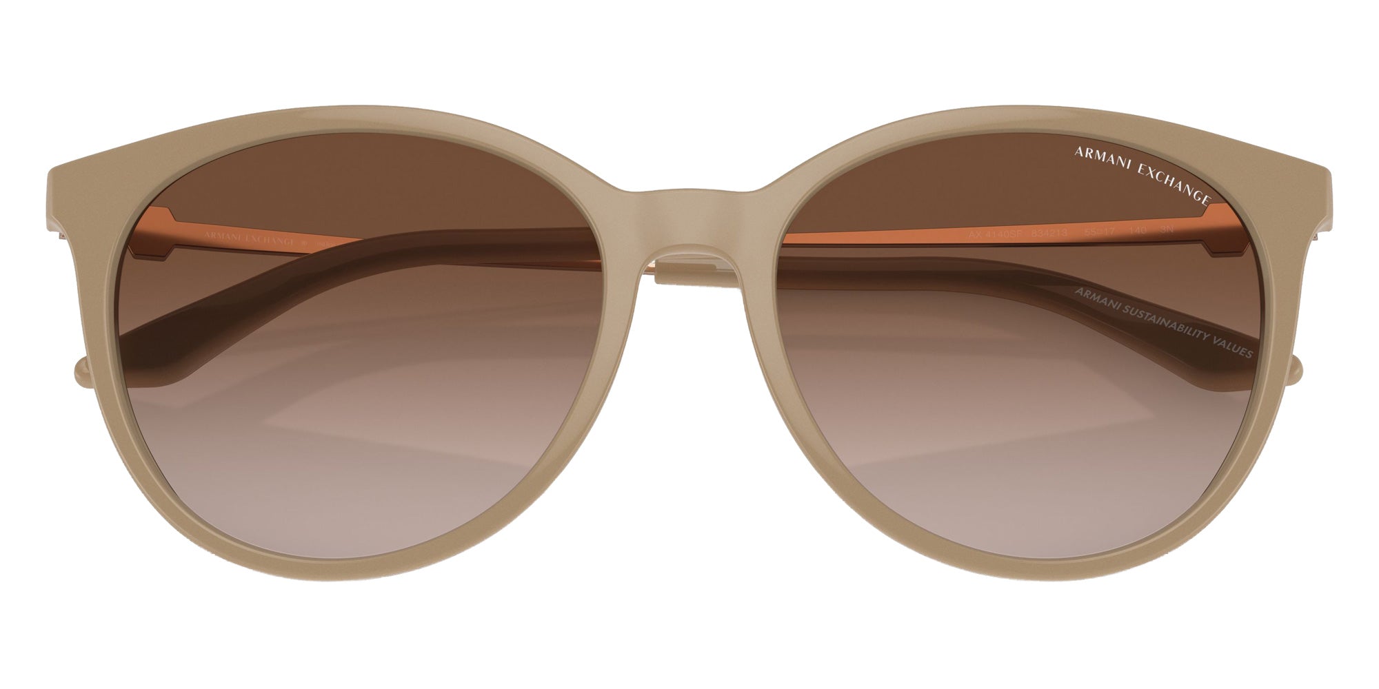 ARMANI EXCHANGE AX4140SF 834213 56 - Shiny Tundra / Gradient Brown #id:ax4140sf834213_s:100120