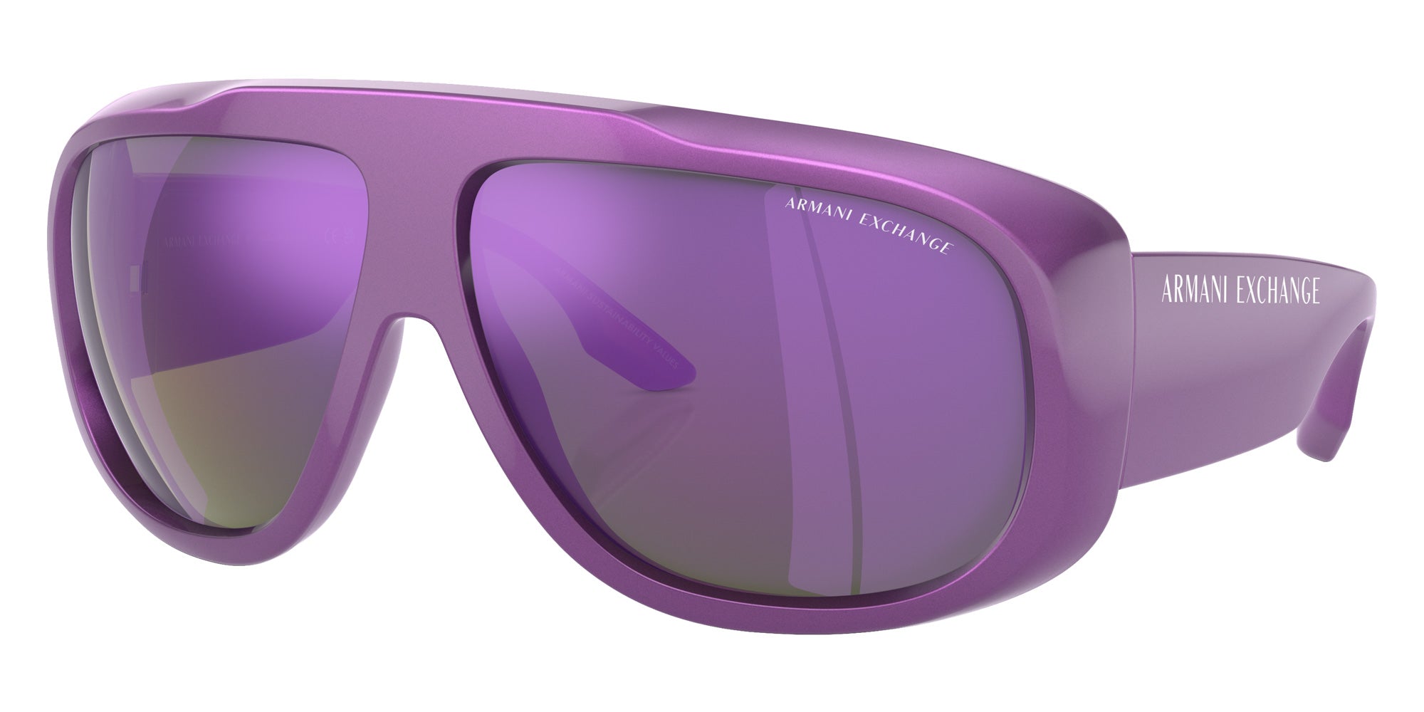 ARMANI EXCHANGE AX4143SU 83534V 67 - Metalized Purple / Gray Mirrored Violet #id:ax4143su83534v_s:100105