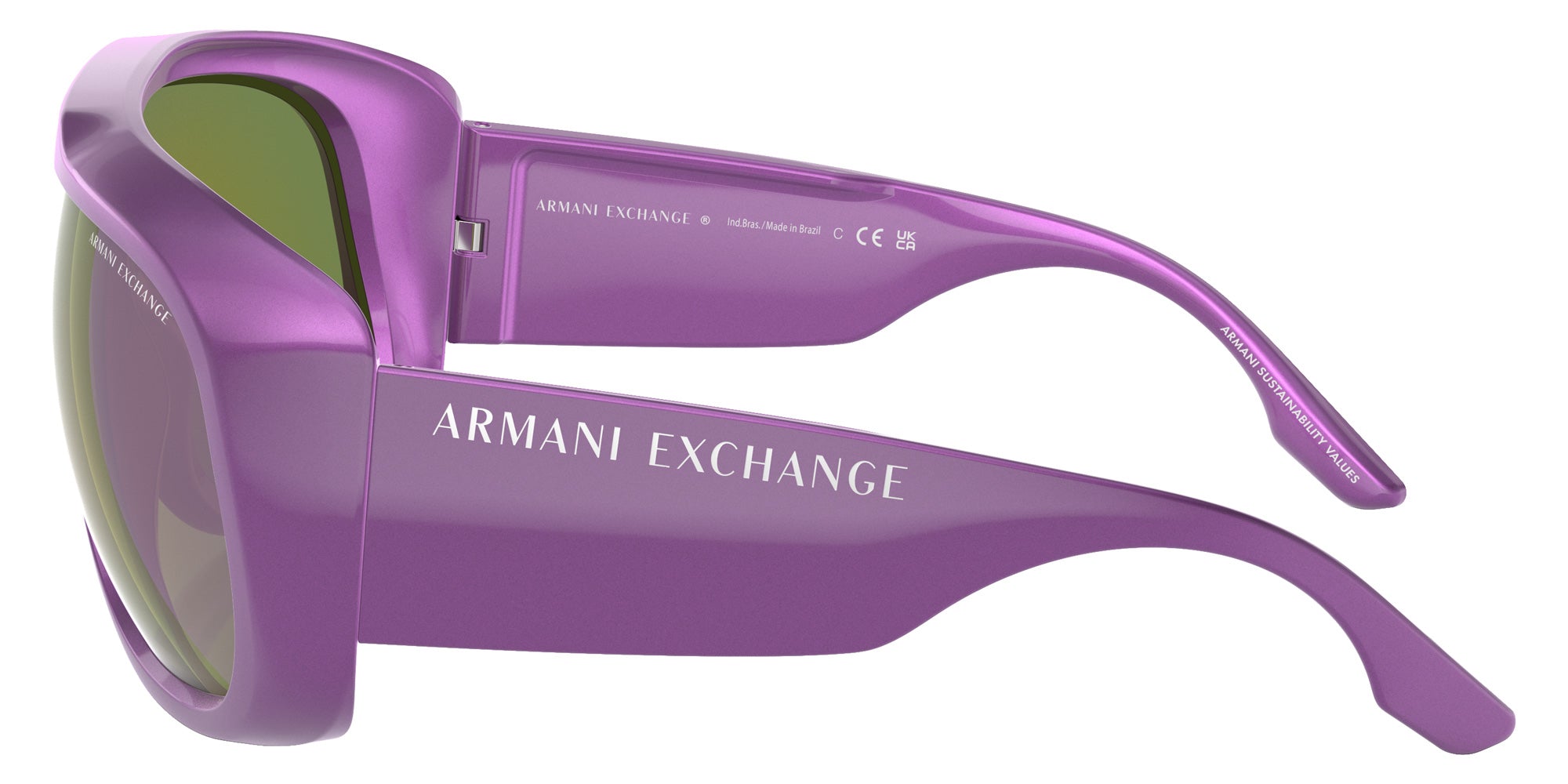 ARMANI EXCHANGE AX4143SU 83534V 67 - Metalized Purple / Gray Mirrored Violet #id:ax4143su83534v_s:100110