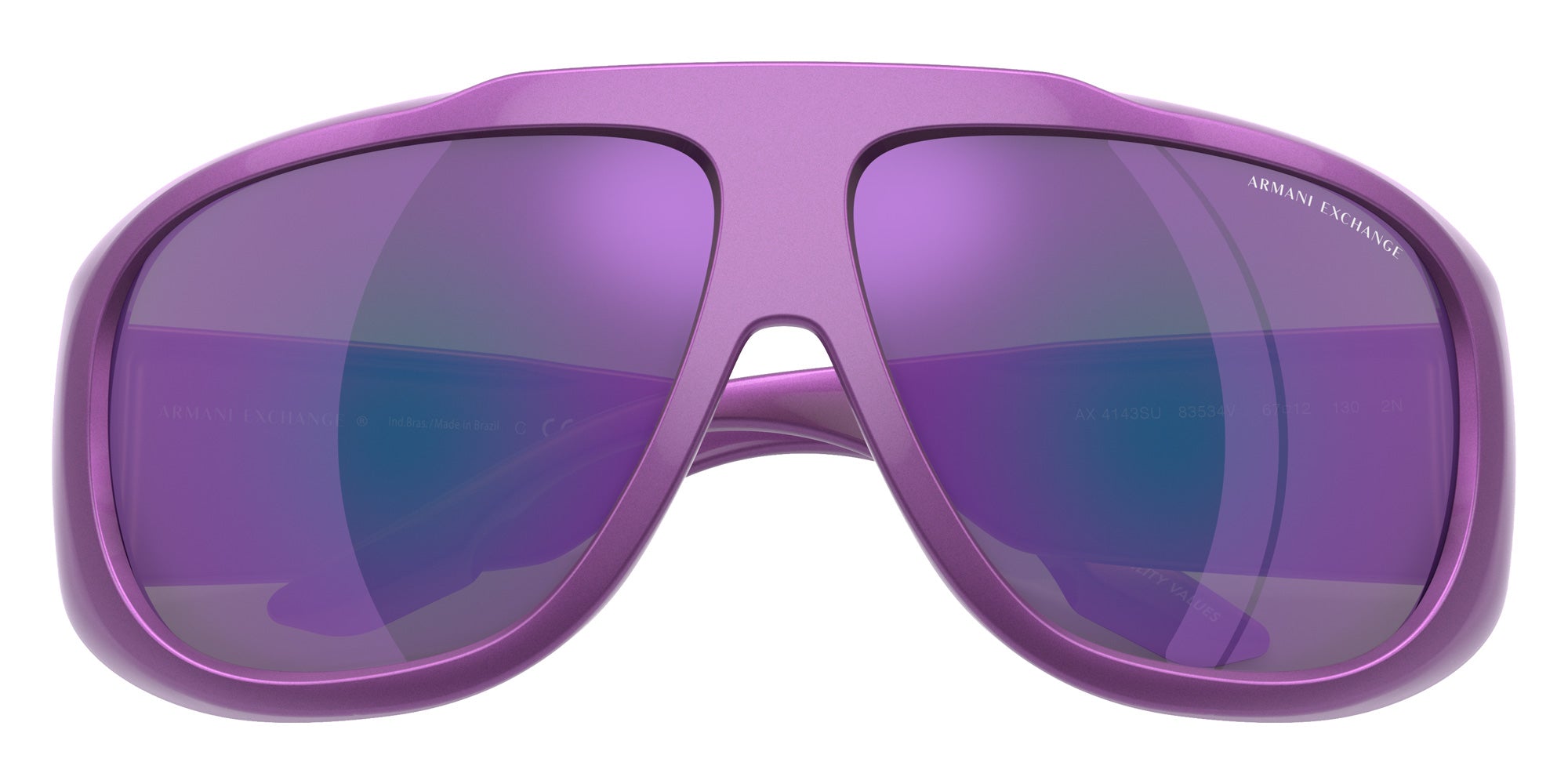 ARMANI EXCHANGE AX4143SU 83534V 67 - Metalized Purple / Gray Mirrored Violet #id:ax4143su83534v_s:100120