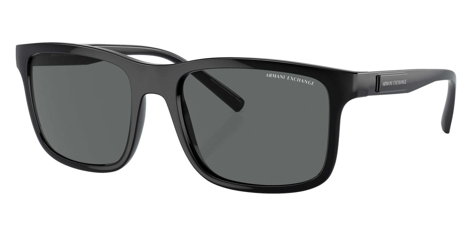 ARMANI EXCHANGE AX4145S 815887 57 - Shiny Black / Dark Gray #id:ax4145s815887_s:100105